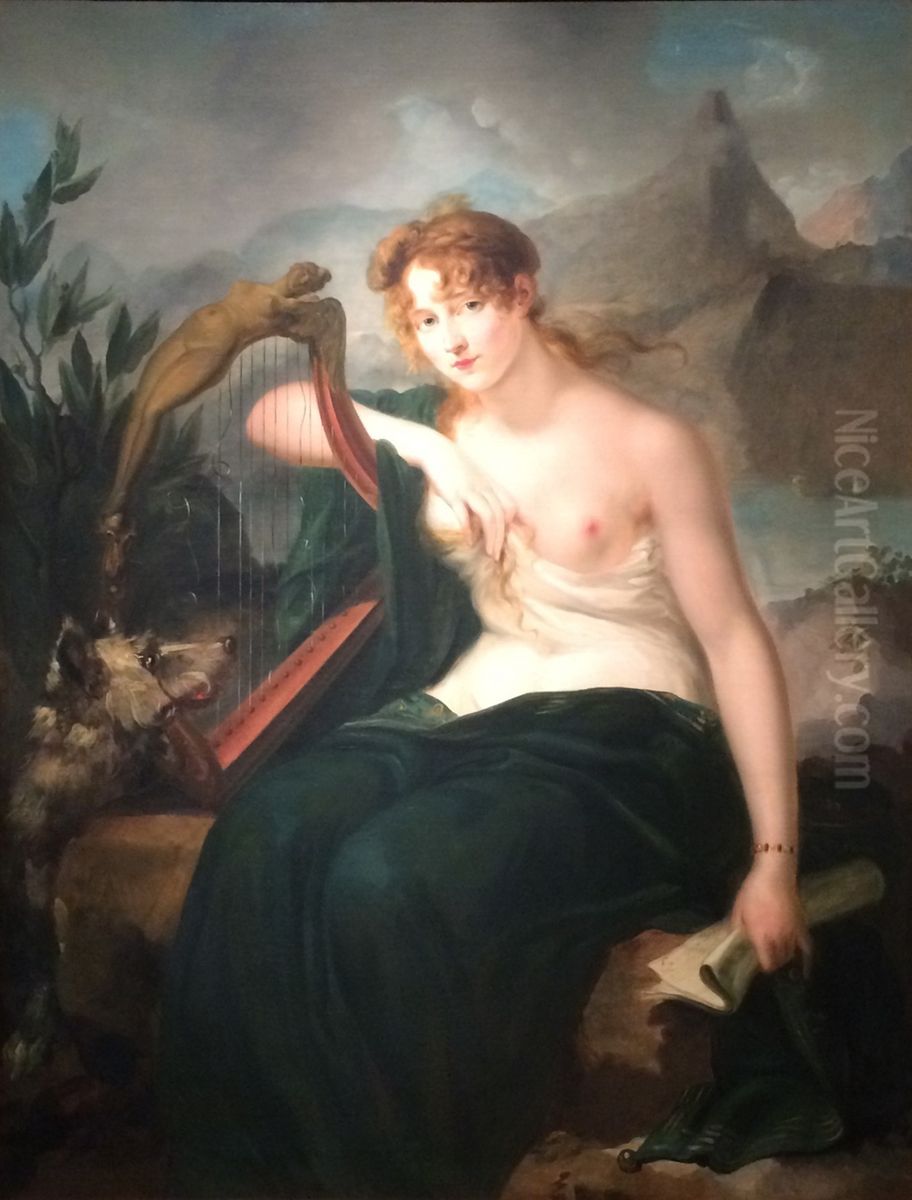 Portrait Of A Lady As Hibernia Oil Painting by Robert Fagan