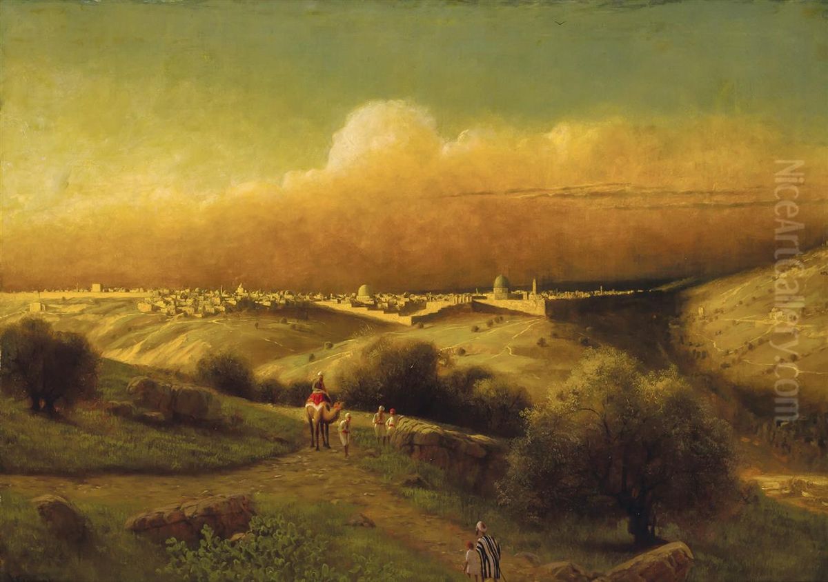 Jerusalem Oil Painting by James Fairman