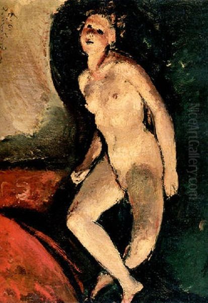 Liegende Oil Painting by Anton Faistauer