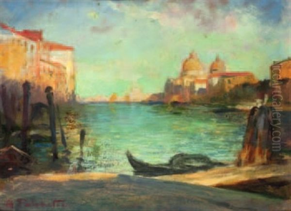 Canal Grande - Venezia Oil Painting by Alberto Falchetti