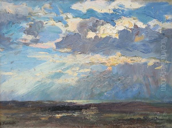 Dalle Dune Di Scheveningen, Olanda Oil Painting by Alberto Falchetti