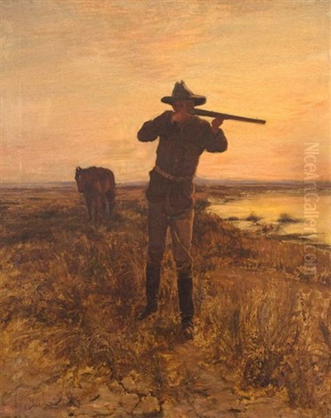 A Boer Oil Painting by John M. Falconer