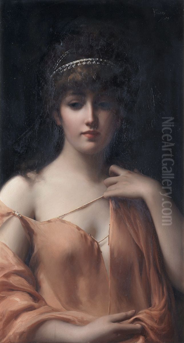 A Classical Beauty Oil Painting by Luis Ricardo Falero