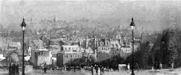 Belebter Platz In Einem Park Oil Painting by Jean-Alexandre-Joseph Falguiere