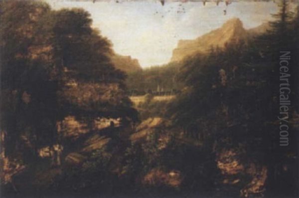 The Grand Chartreuse Monastery Oil Painting by Major General Walter Fane