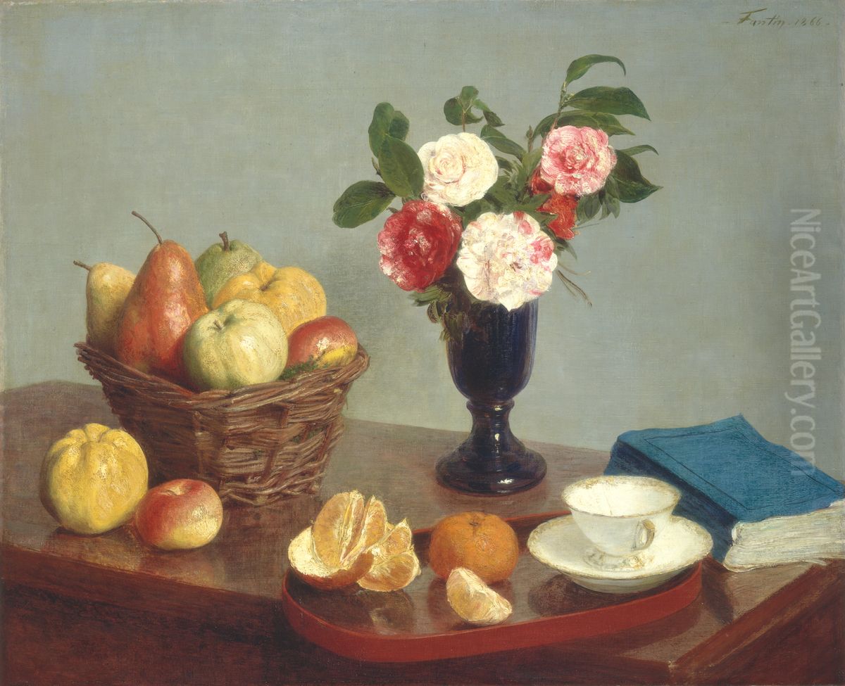 Still Life Oil Painting by Henri Fantin-Latour
