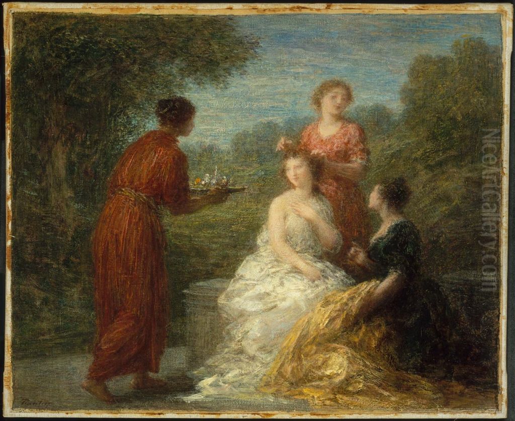 La Toilette Oil Painting by Henri Fantin-Latour