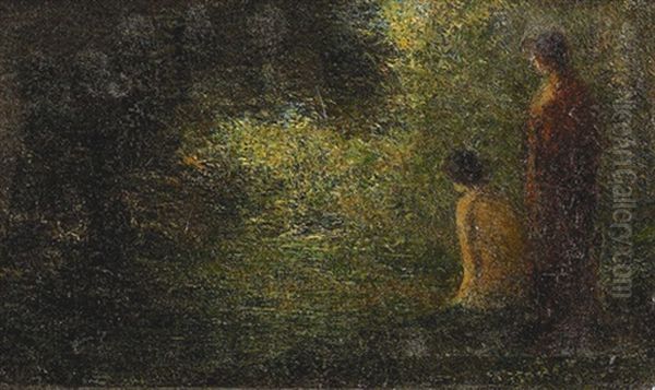 Zwei Frauen Im Wald Oil Painting by Henri Fantin-Latour