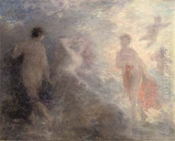 L'aurore Chassant La Nuit Oil Painting by Henri Fantin-Latour