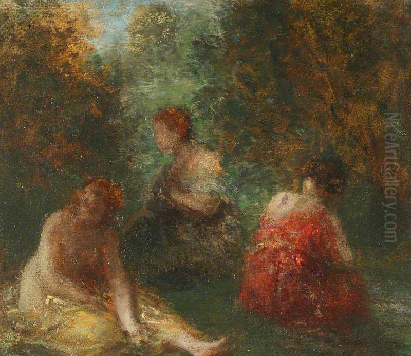 The Bathers Oil Painting by Henri Fantin-Latour