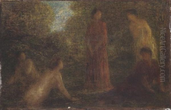 Baigneuses Oil Painting by Henri Fantin-Latour