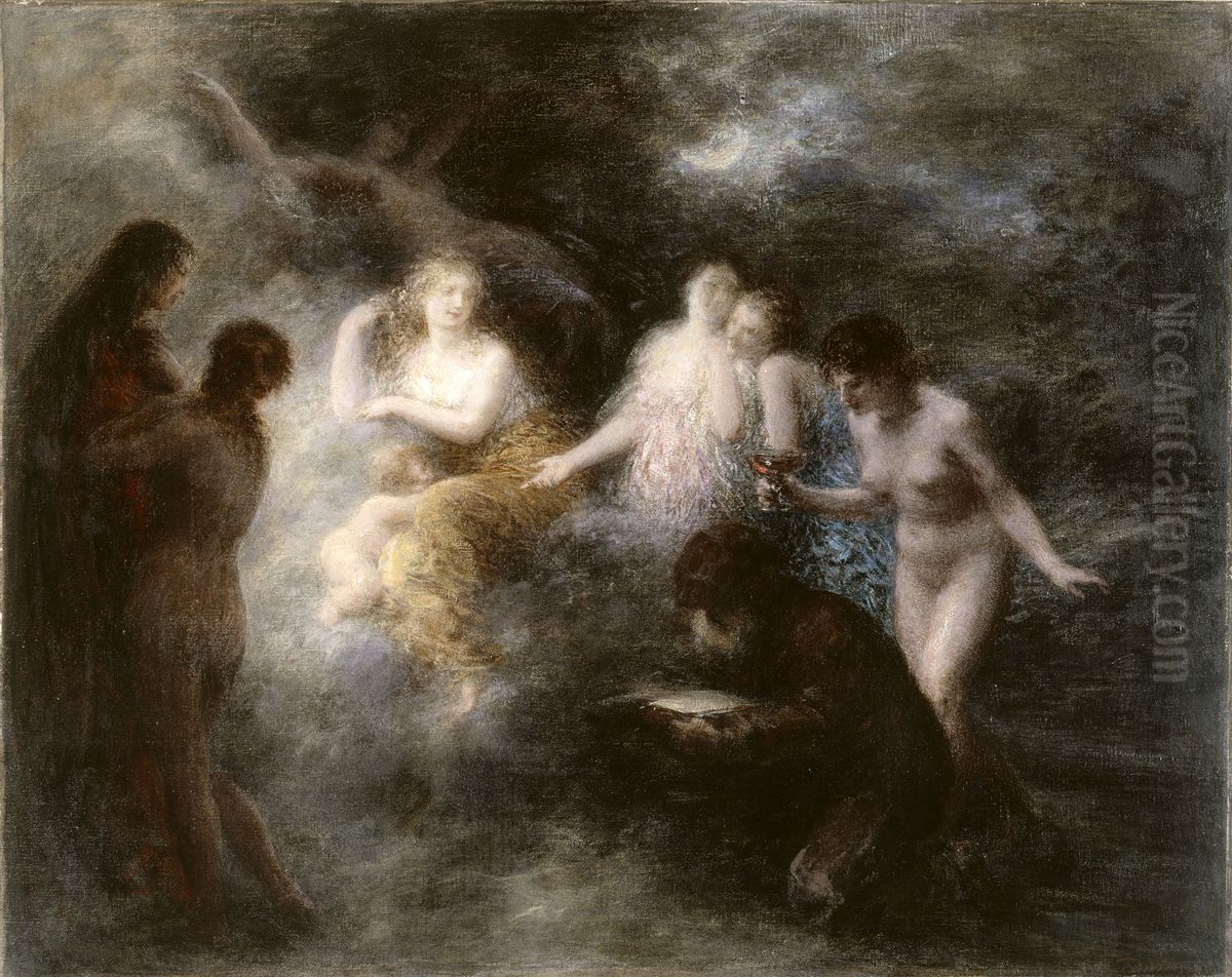 La Tentation De Saint Antoine Oil Painting by Henri Fantin-Latour