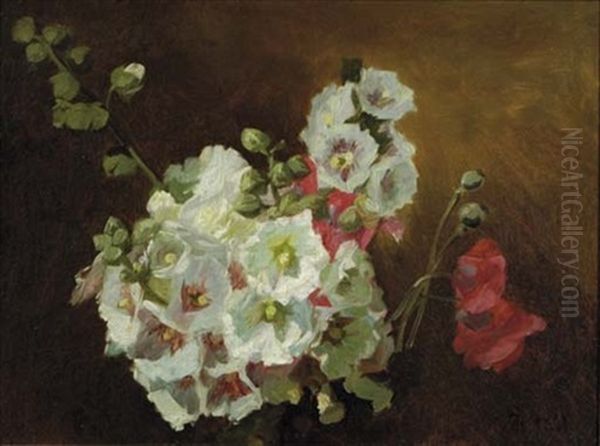 Etude Des Fleurs Oil Painting by Victoria Dubourg