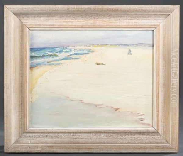 An Interpretation Of White Sand Oil Painting by Richard Blossom Farley