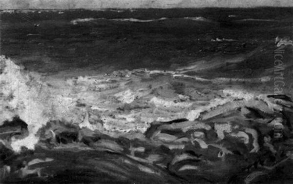 Seascape Oil Painting by Richard Blossom Farley