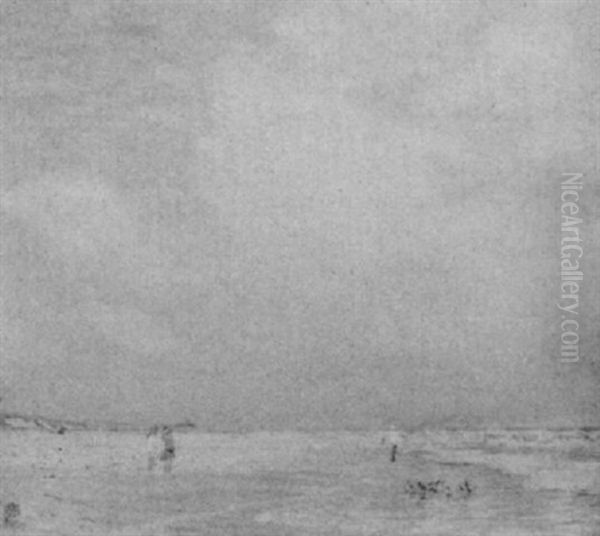 Along The Shore Oil Painting by Richard Blossom Farley