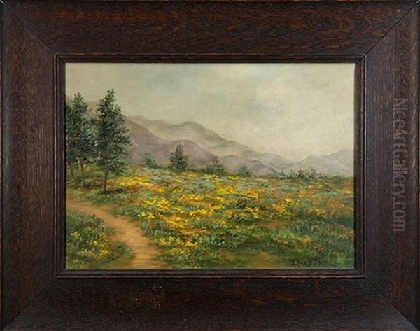 California Wildflowers Oil Painting by Ellen Frances Farr