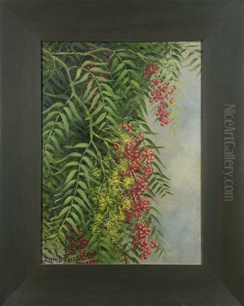 Pepper Tree Oil Painting by Ellen Frances Farr