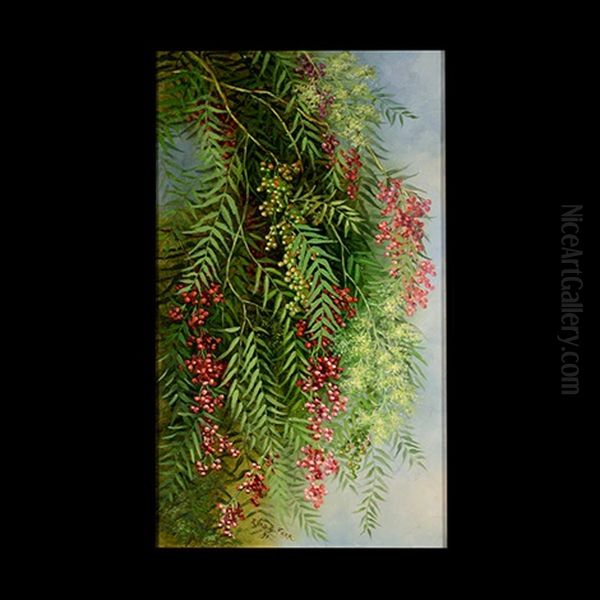 Pepper Tree Oil Painting by Ellen Frances Farr