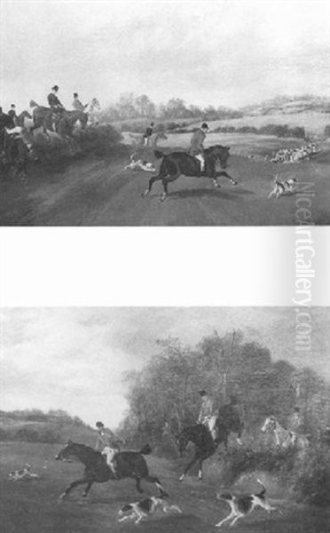 Full Cry Oil Painting by Charles Faulkner