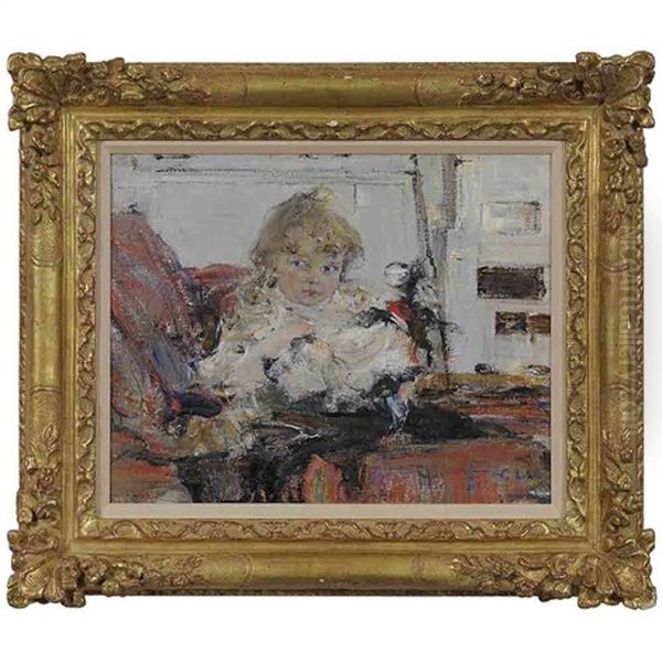 Baby Eya, The Artist's Daughter Oil Painting by Nicolai Ivanovich Fechin