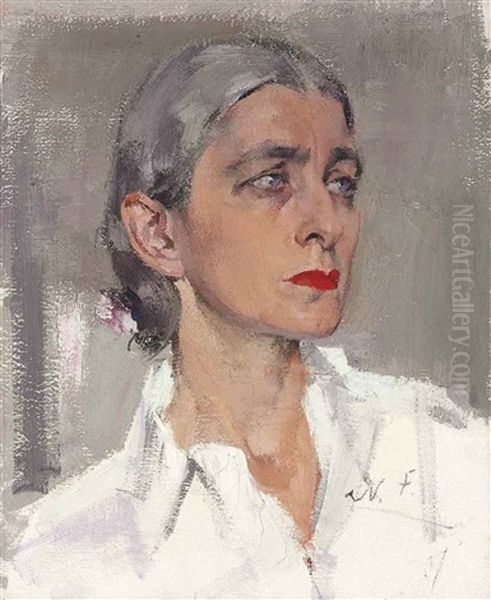 Rebecca Salsbury James Oil Painting by Nicolai Ivanovich Fechin