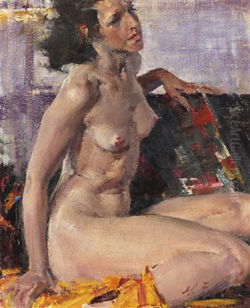 Nude Oil Painting by Nicolai Ivanovich Fechin
