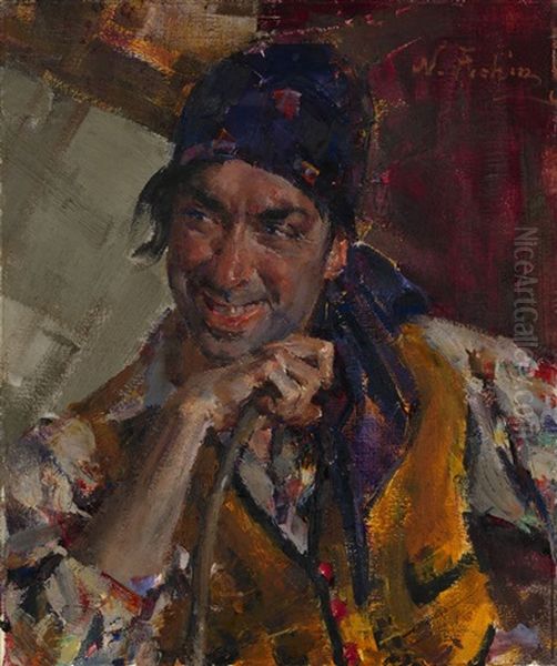 Portrait Of Antonio Triana Oil Painting by Nicolai Ivanovich Fechin
