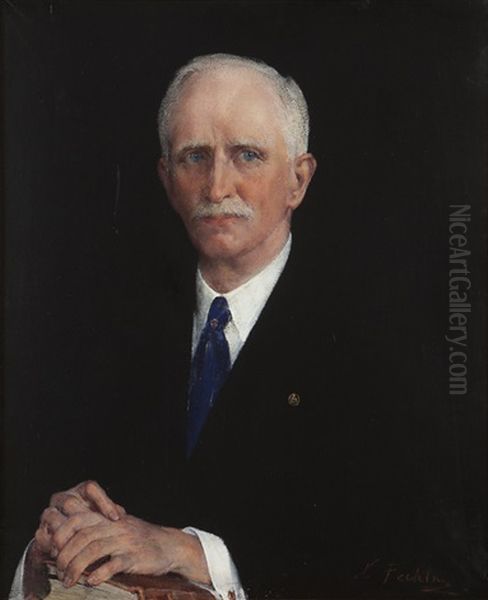 Reflections Of A Gentleman Oil Painting by Nicolai Ivanovich Fechin