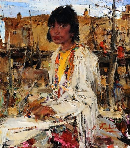 Lolita Oil Painting by Nicolai Ivanovich Fechin