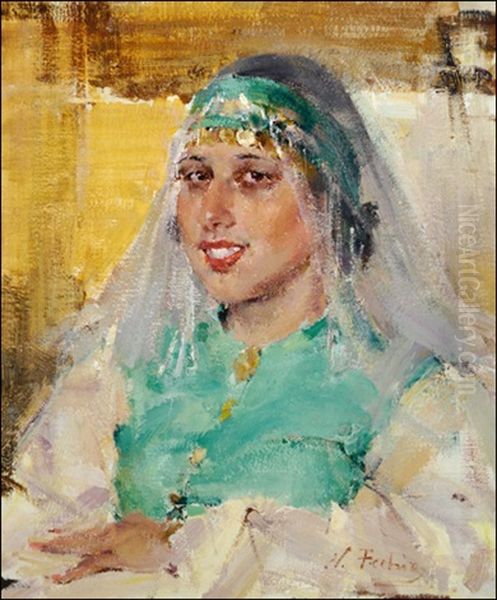 Shooshanig Oil Painting by Nicolai Ivanovich Fechin