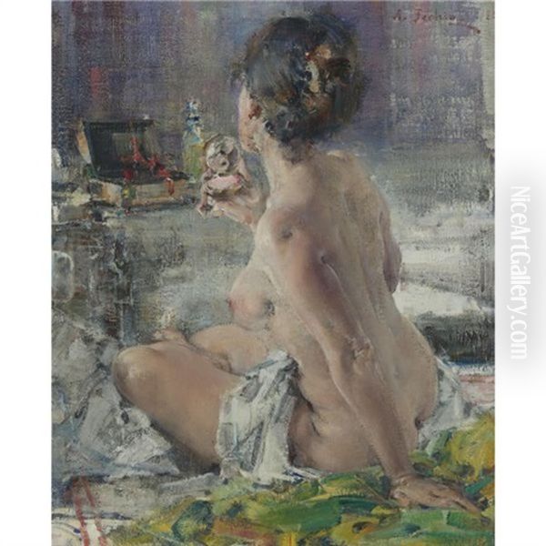 Nude Woman Oil Painting by Nicolai Ivanovich Fechin