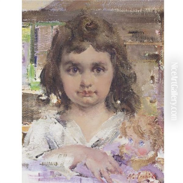 The Baby Doll Oil Painting by Nicolai Ivanovich Fechin