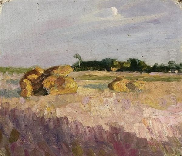 Heuschober Oil Painting by Nicolai Ivanovich Fechin