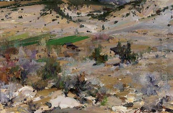 California Arroyo Oil Painting by Nicolai Ivanovich Fechin