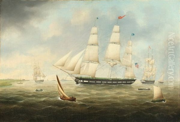 Bremerhaven,  Germany Oil Painting by Carl Fedeler