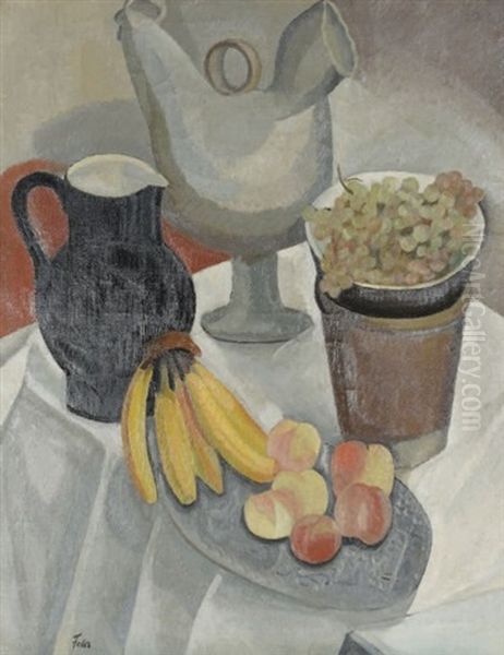 Nature Morte Aux Fruits Oil Painting by Adolphe Feder