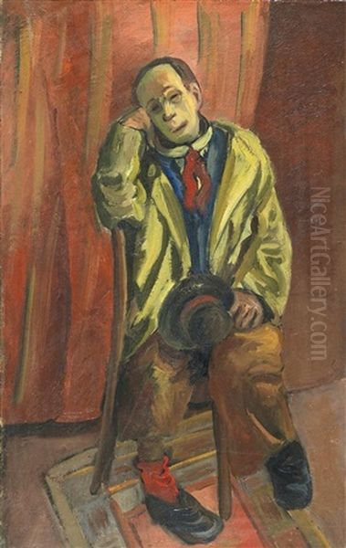 L'artist Endormi Oil Painting by Adolphe Feder