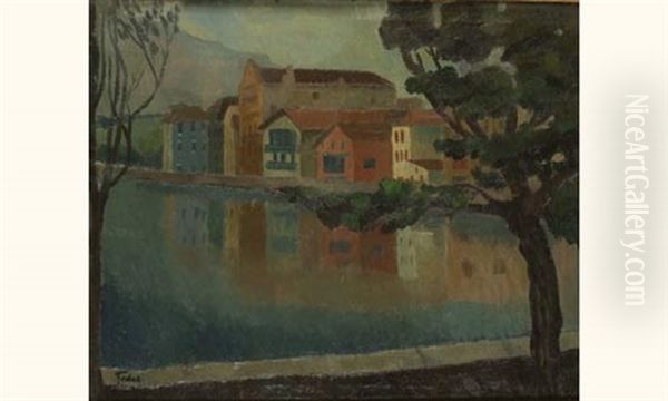 Paysage Oil Painting by Adolphe Feder