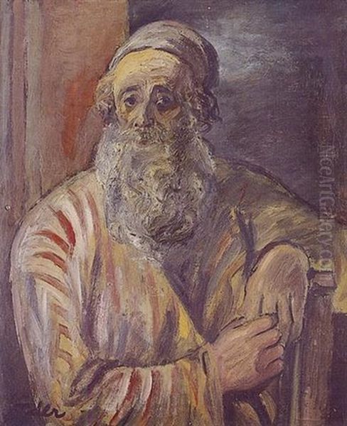 Le Rabbin Oil Painting by Adolphe Feder