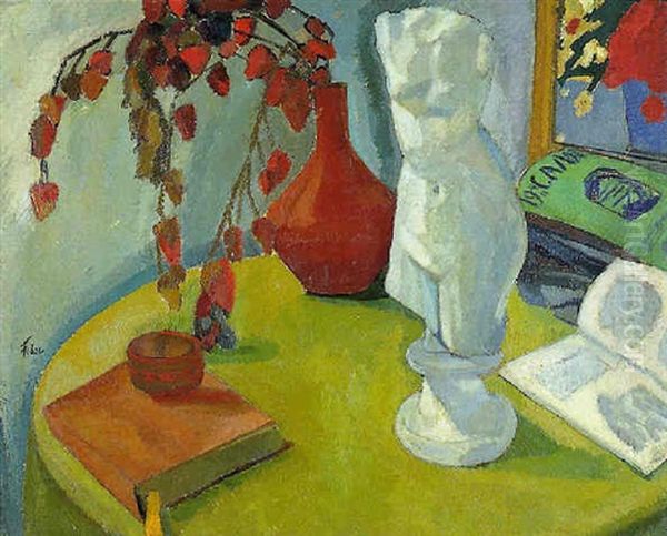 Nature Morte Au Gueridon, Paris Oil Painting by Adolphe Feder