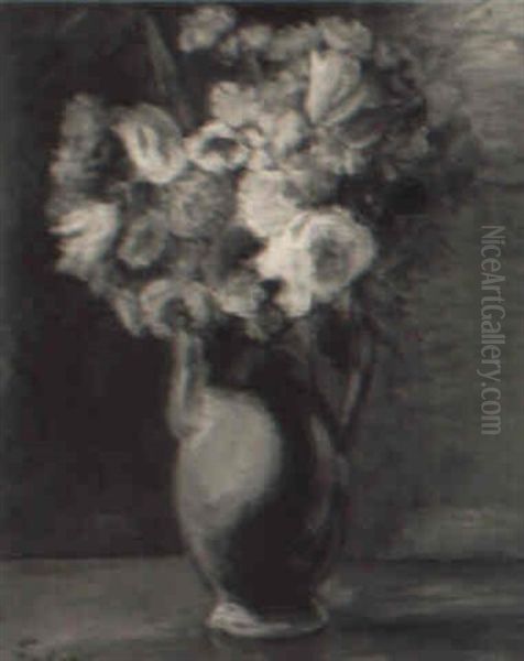 Bouquet De Fleurs Oil Painting by Adolphe Feder