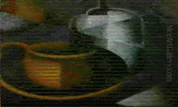 Stilleben Mit Brauner Tasse Und Siphon Oil Painting by Sophie Fedorovich