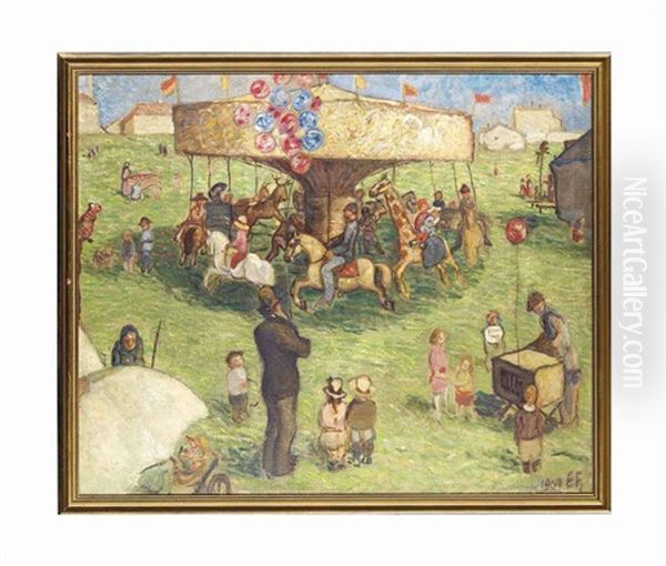 Variete Oil Painting by Eugen (Jenoe) Feiks