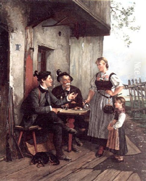 Einkehr Oil Painting by Paul Felgentreff