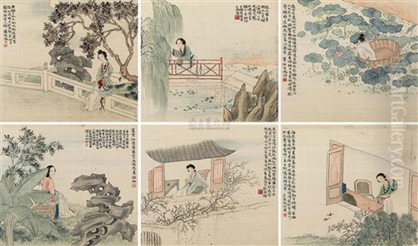 Beauty (album W/6 Works) Oil Painting by Feng Chaoran