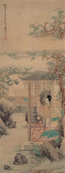 Lady Oil Painting by Feng Chaoran