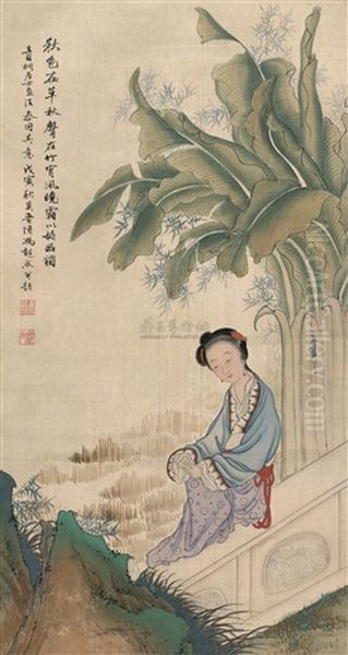 Beauty Oil Painting by Feng Chaoran