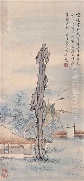 Untitled Oil Painting by Feng Chaoran