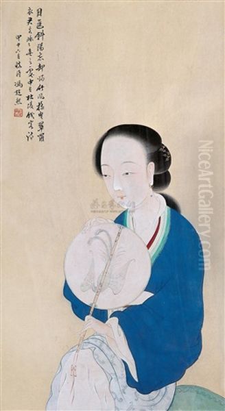 Lady Oil Painting by Feng Chaoran